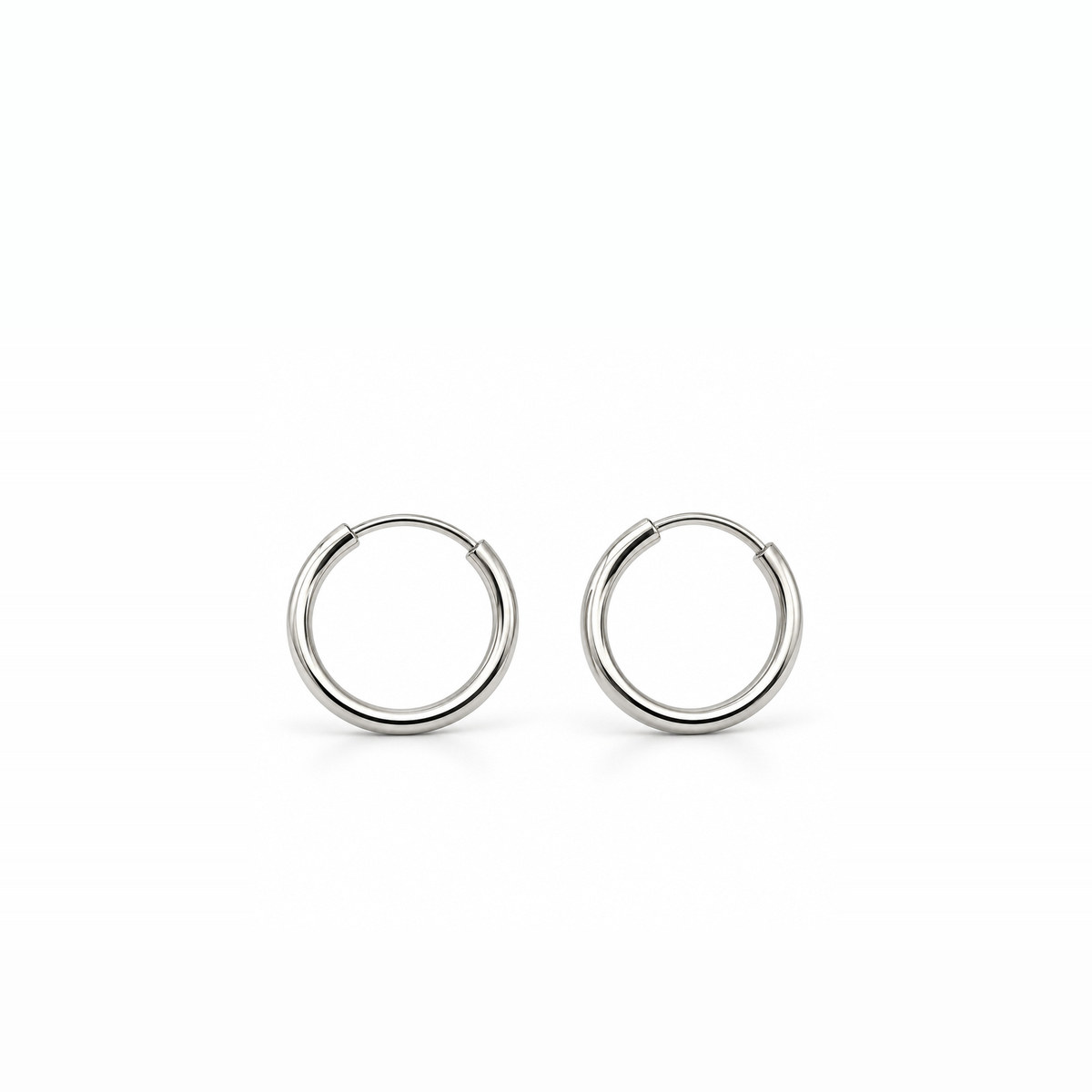 Arracadas lisas de 10 mm: vista principal
