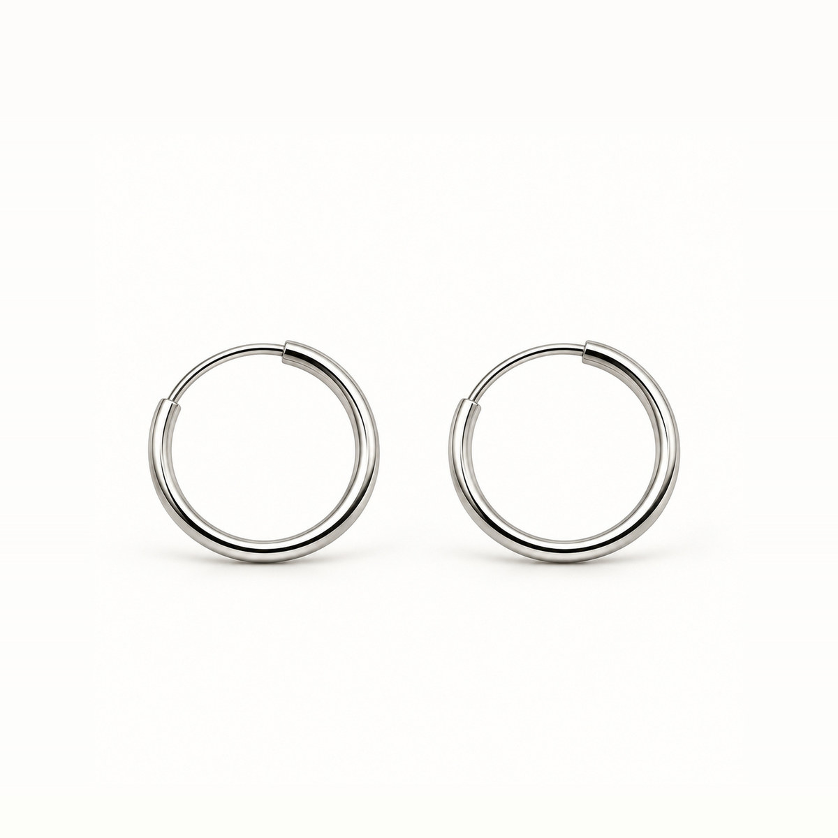 Arracadas lisas de 13 mm: vista principal
