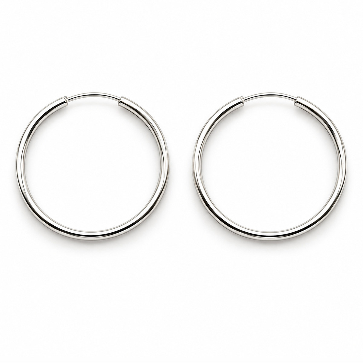 Arracadas lisas de 20 mm: vista principal